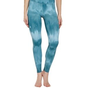 Beyond Yoga Olympus High Waisted 7/8 Teal Tie-Dye Yoga Leggings